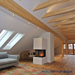 Living rooms in Austrian ZEBAU houses