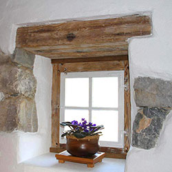 Old wood used in Salzkammergut houses
