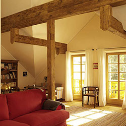 Old wood used in Salzkammergut houses