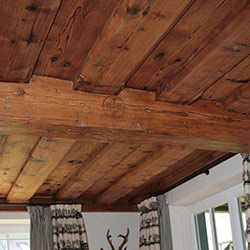 Old wood used in Salzkammergut houses